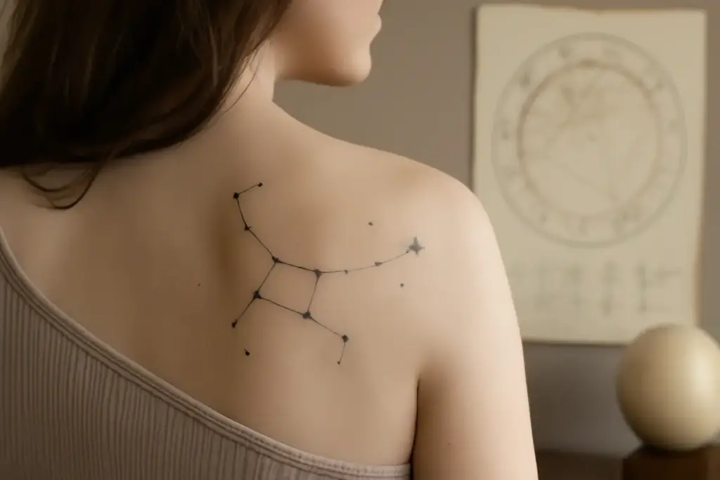 Tatuaggi ispirati alle costellazioni: dettagli che legano astrologia e scelte di body art