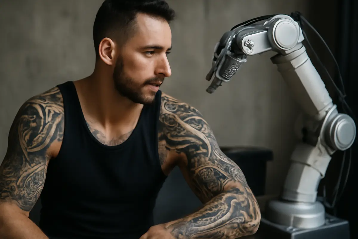 Tatuaggi biomeccanici: spunti creativi che fondono uomo e macchina in un risultato spettacolare