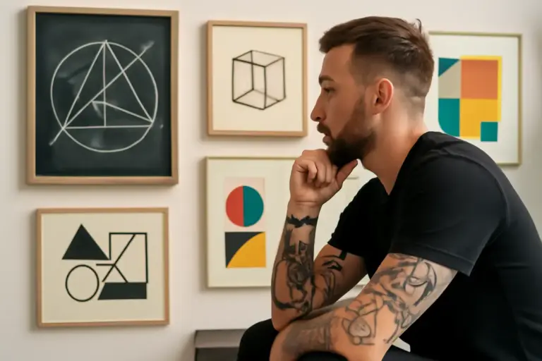 Tatuaggi geometrici e arte contemporanea: come la matematica può diventare simbolo personale