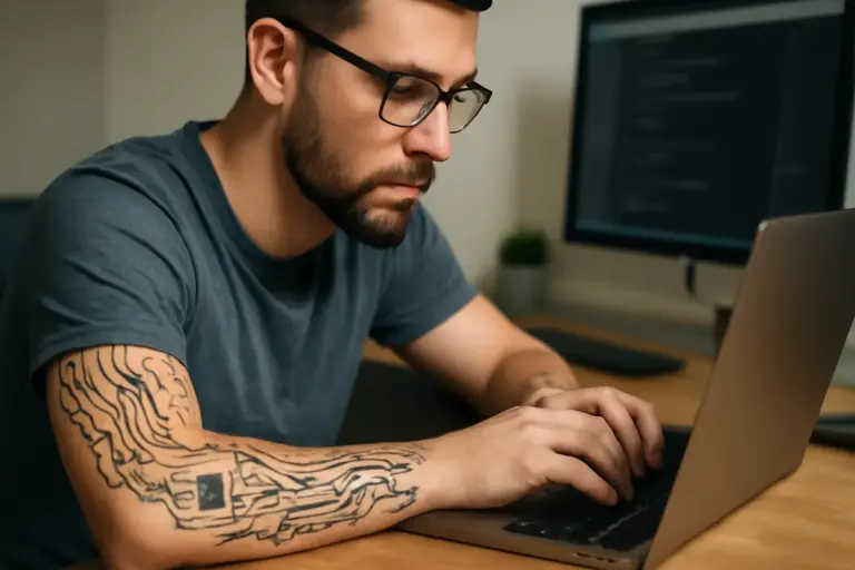 Motivi tech e circuiti nei tattoo: i dettagli che conquistano chi lavora nel mondo digitale