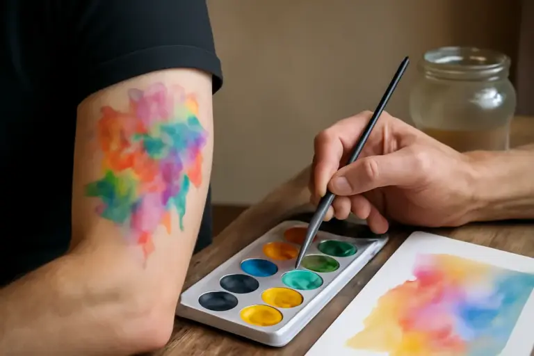 Tattoo e acquerello: errori da evitare per non perdere la brillantezza dei colori nel tempo